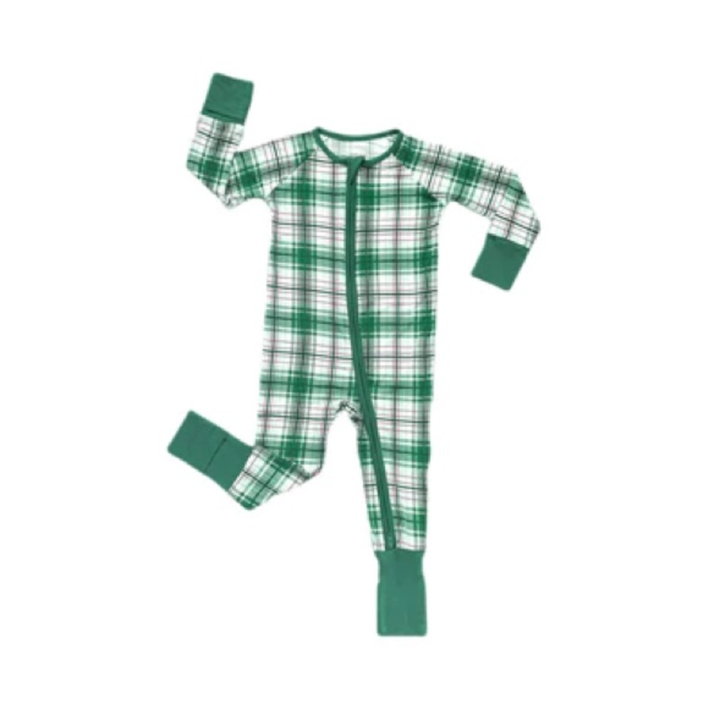 Little Sleepies Noel Plaid Zippy